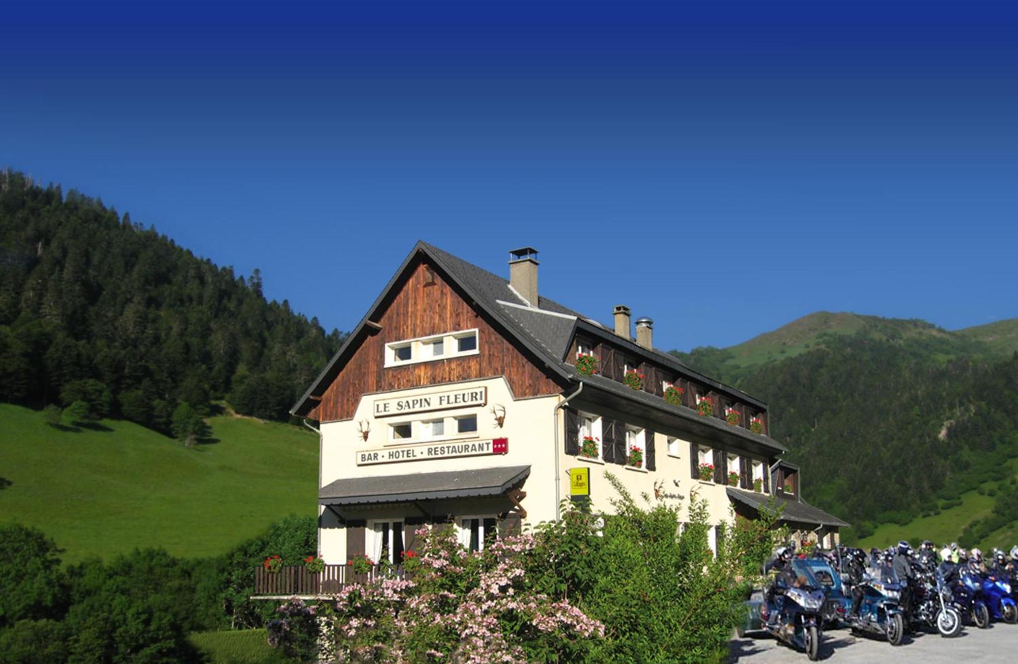 Hotel - Restaurant - Bar - Le Sapin Fleuri Bourg-dʼOueil 외부 사진